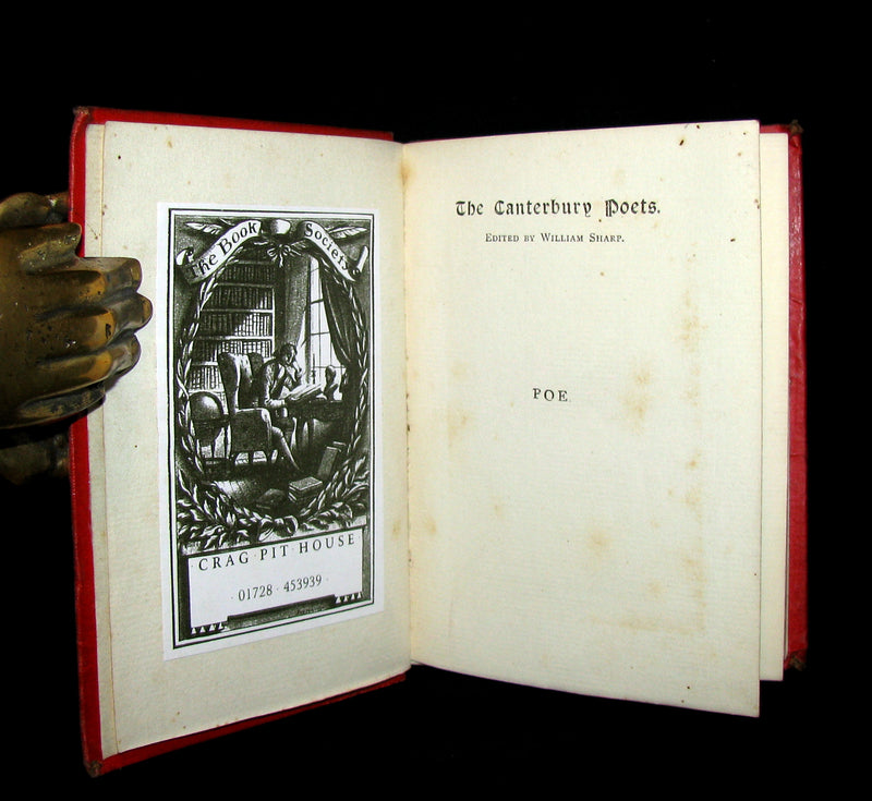 1885 Rare Book - The Poetical Works Of EDGAR ALLAN POE.