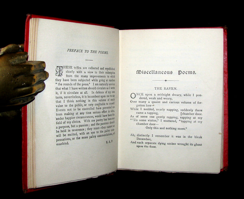 1885 Rare Book - The Poetical Works Of EDGAR ALLAN POE.
