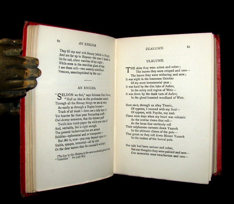 1885 Rare Book - The Poetical Works Of EDGAR ALLAN POE.