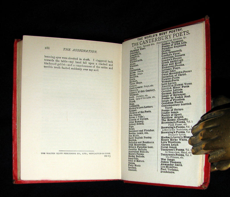 1885 Rare Book - The Poetical Works Of EDGAR ALLAN POE.