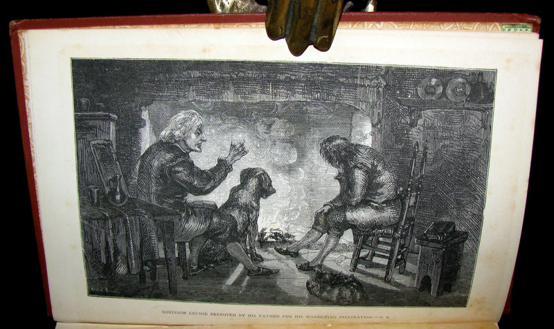 1895 Rare Book - THE LIFE & ADVENTURES OF ROBINSON CRUSOE.