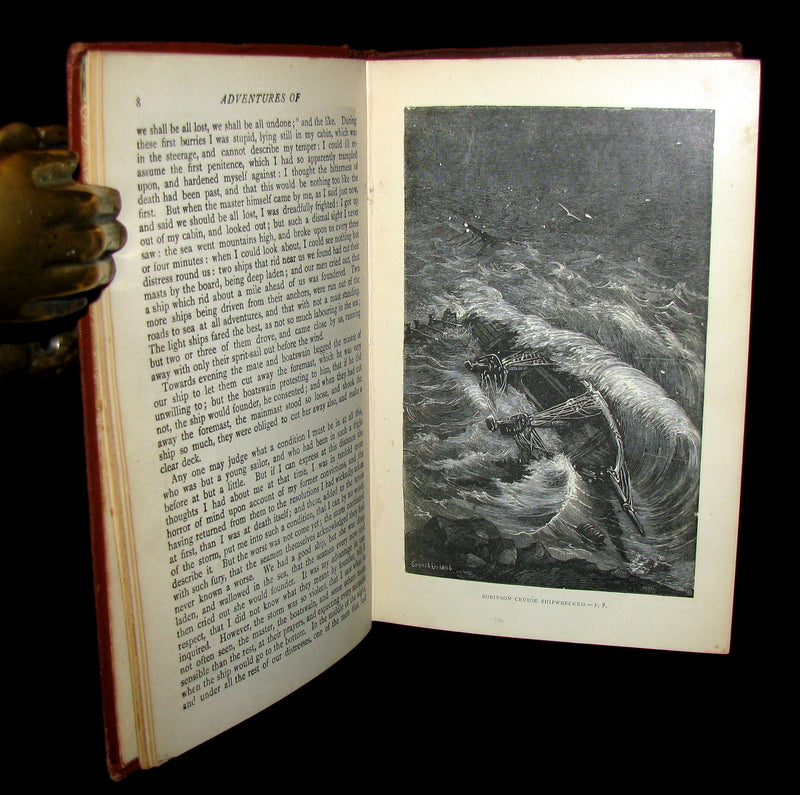 1895 Rare Book - THE LIFE & ADVENTURES OF ROBINSON CRUSOE.