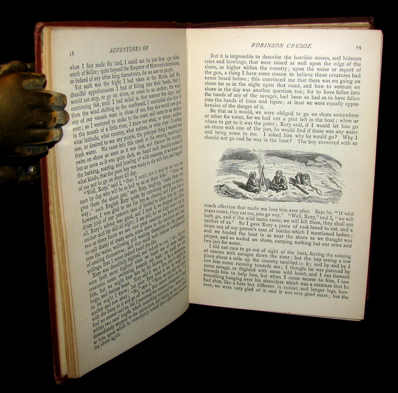 1895 Rare Book - THE LIFE & ADVENTURES OF ROBINSON CRUSOE.
