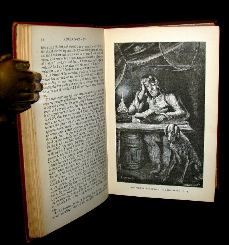 1895 Rare Book - THE LIFE & ADVENTURES OF ROBINSON CRUSOE.