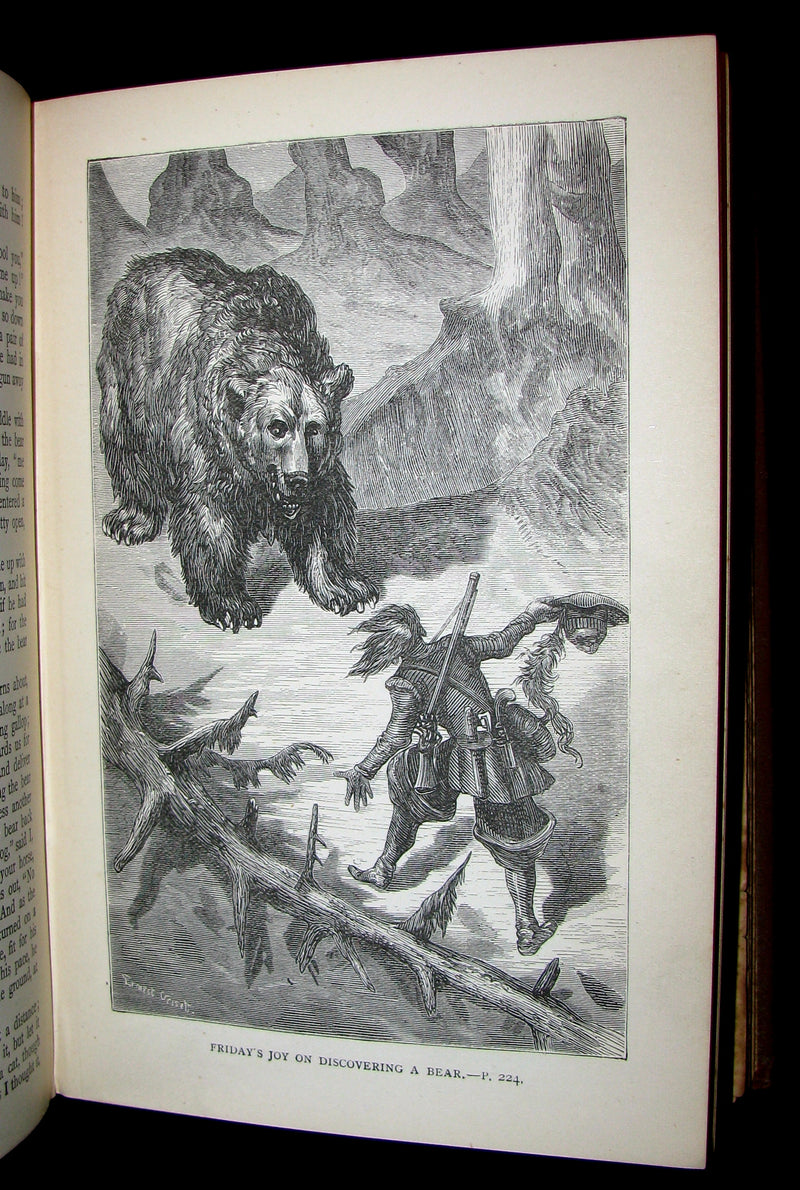 1895 Rare Book - THE LIFE & ADVENTURES OF ROBINSON CRUSOE.
