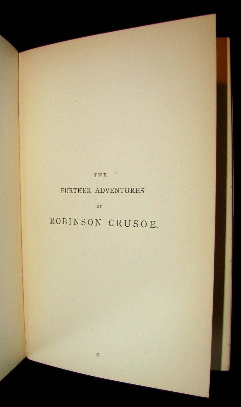 1895 Rare Book - THE LIFE & ADVENTURES OF ROBINSON CRUSOE.