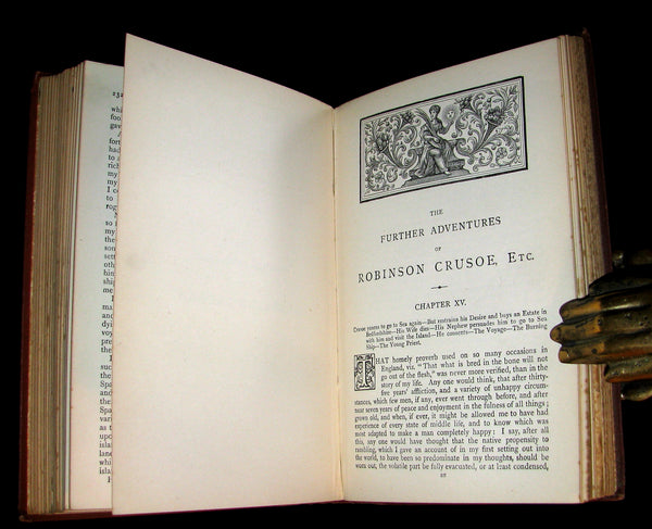 1895 Rare Book - THE LIFE & ADVENTURES OF ROBINSON CRUSOE.