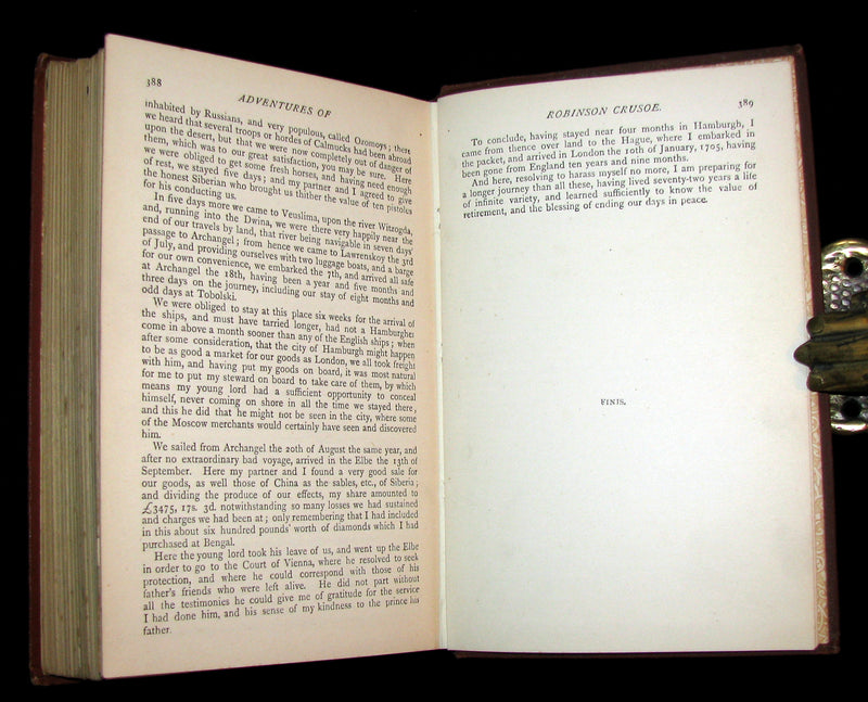 1895 Rare Book - THE LIFE & ADVENTURES OF ROBINSON CRUSOE.