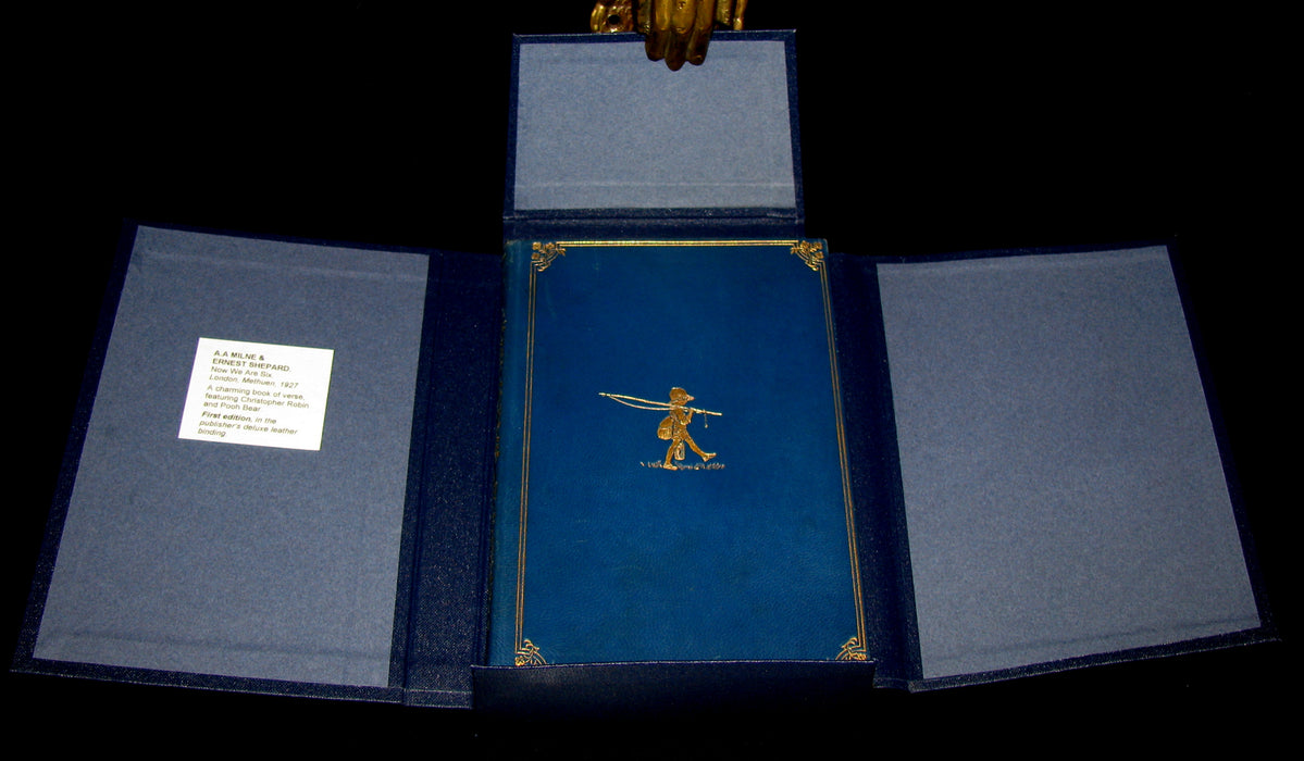 1927 First UK DELUXE Edition - A. A. Milne & Ernest H. Shepard - NOW WE ARE SIX