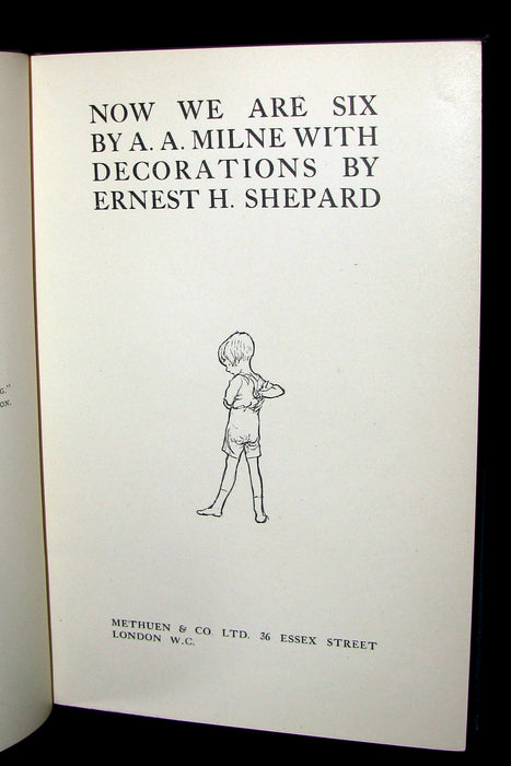 1927 First UK DELUXE Edition - A. A. Milne & Ernest H. Shepard - NOW WE ARE SIX