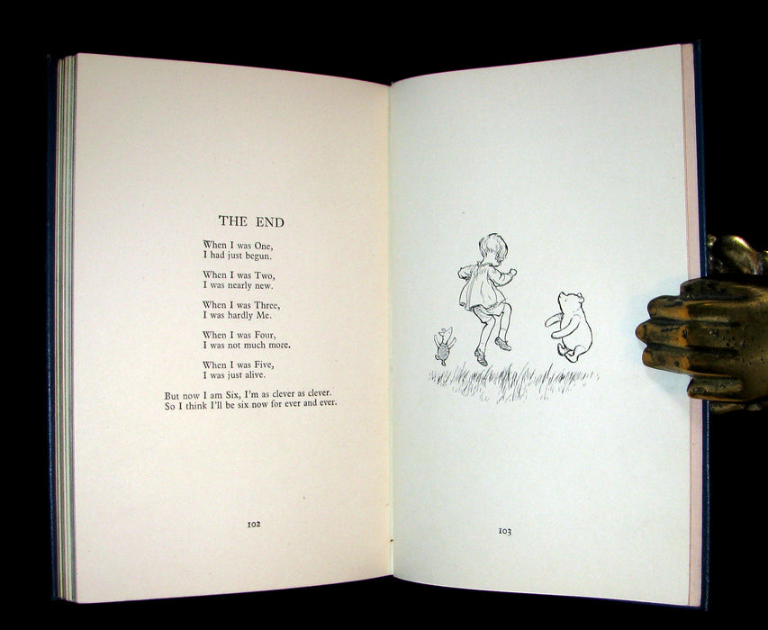 1927 First UK DELUXE Edition - A. A. Milne & Ernest H. Shepard - NOW WE ARE SIX