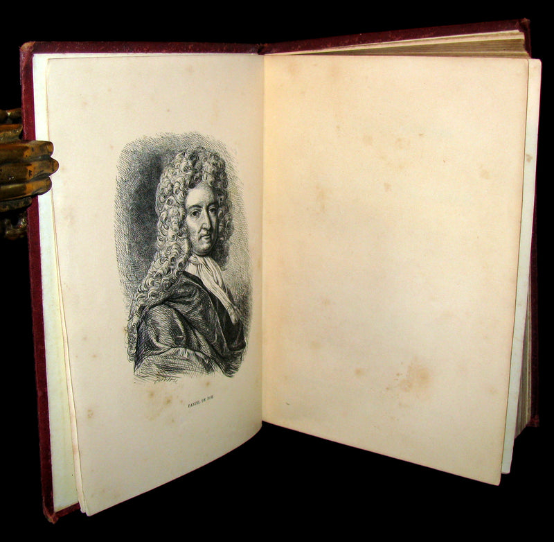 1869 Rare Victorian Book - THE LIFE & ADVENTURES OF ROBINSON CRUSOE.