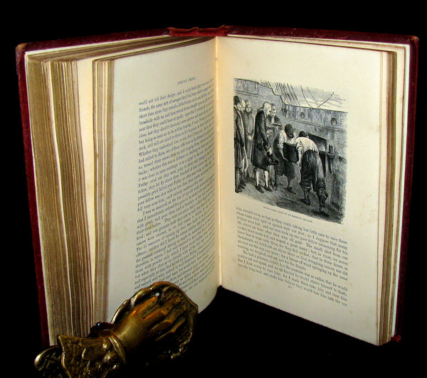 1869 Rare Victorian Book - THE LIFE & ADVENTURES OF ROBINSON CRUSOE.