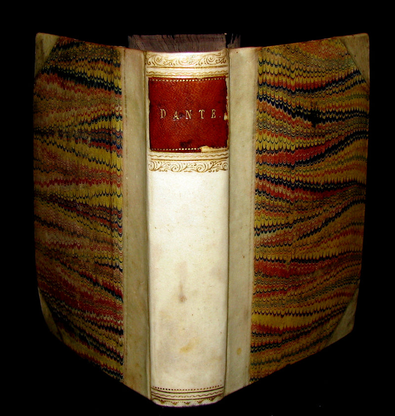 1830 Rare Italian Book - La Divina Commedia di DANTE ALIGHIERI - Divine Comedy