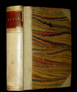 1830 Rare Italian Book - La Divina Commedia di DANTE ALIGHIERI - Divine Comedy