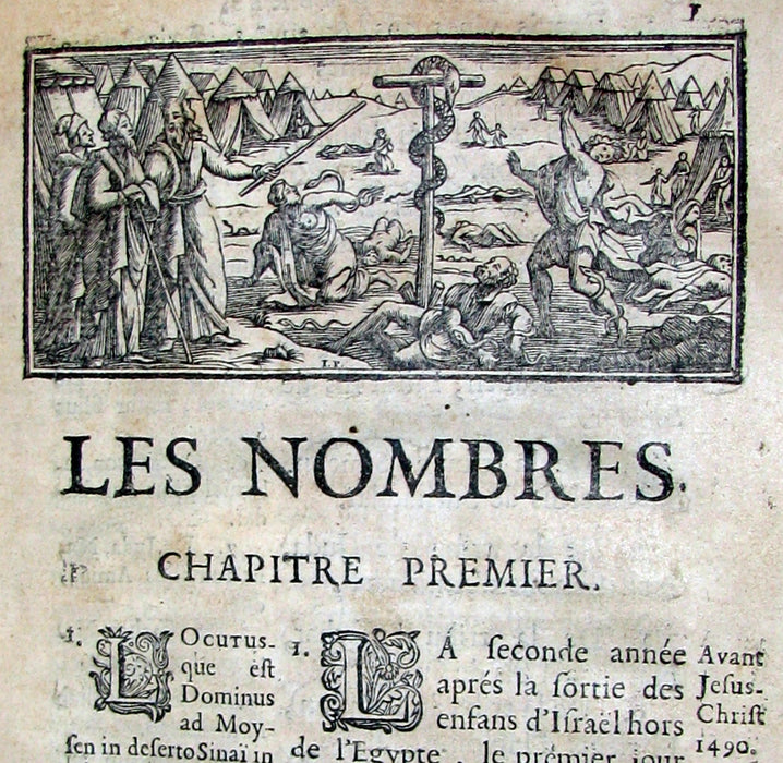 1685 Rare Latin French Bible - The Book of Numbers - Les NOMBRES by Le Maistre de Sacy