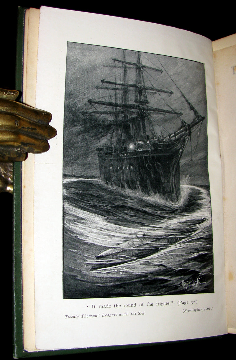 1900 Rare Victorian Book - Twenty Thousand Leagues Under the Sea by Jules Verne