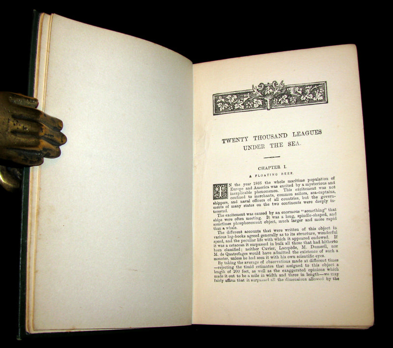 1900 Rare Victorian Book - Twenty Thousand Leagues Under the Sea by Jules Verne
