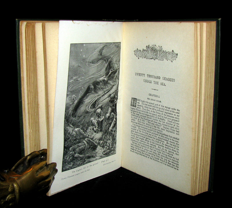 1900 Rare Victorian Book - Twenty Thousand Leagues Under the Sea by Jules Verne