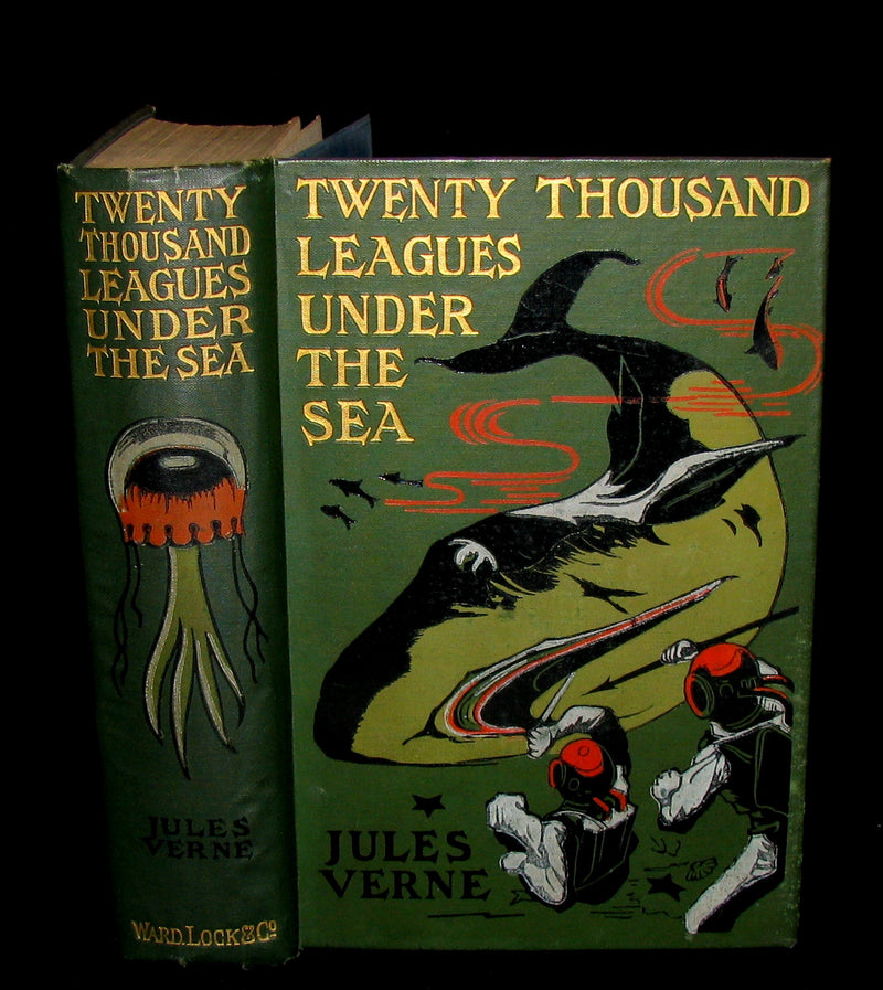 1900 Rare Victorian Book - Twenty Thousand Leagues Under the Sea by Jules Verne