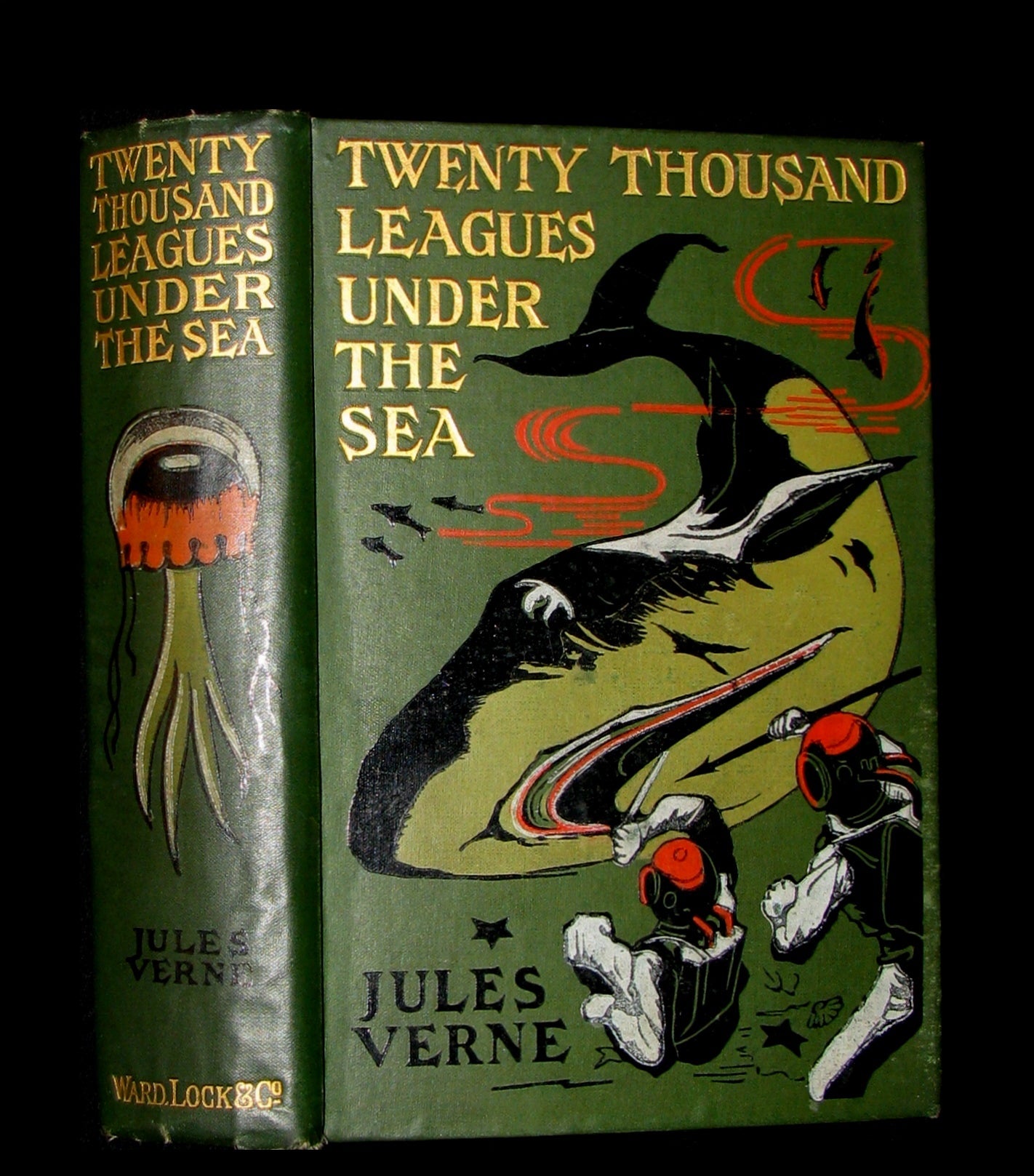 1900 Rare Victorian Book - Twenty Thousand Leagues Under the Sea by Jules Verne