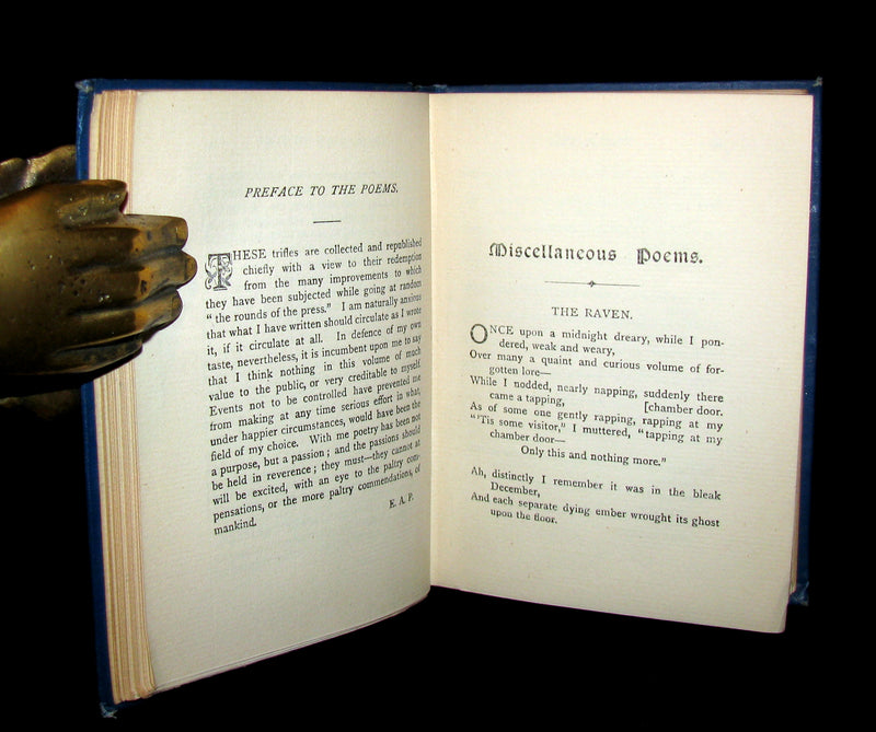 1885 Rare Victorian Book - The Poetical Works of EDGAR ALLAN POE.