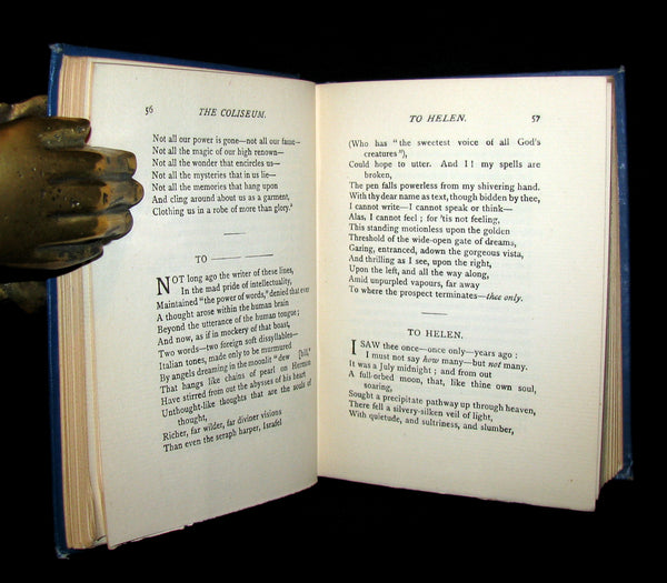 1885 Rare Victorian Book - The Poetical Works of EDGAR ALLAN POE.