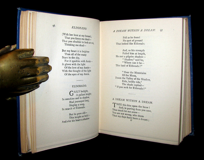 1885 Rare Victorian Book - The Poetical Works of EDGAR ALLAN POE.