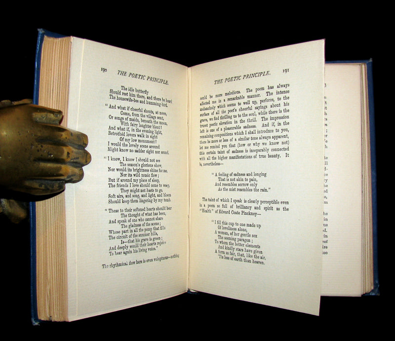 1885 Rare Victorian Book - The Poetical Works of EDGAR ALLAN POE.