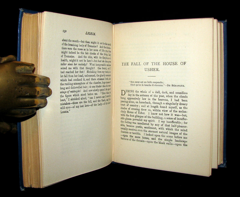 1885 Rare Victorian Book - The Poetical Works of EDGAR ALLAN POE.