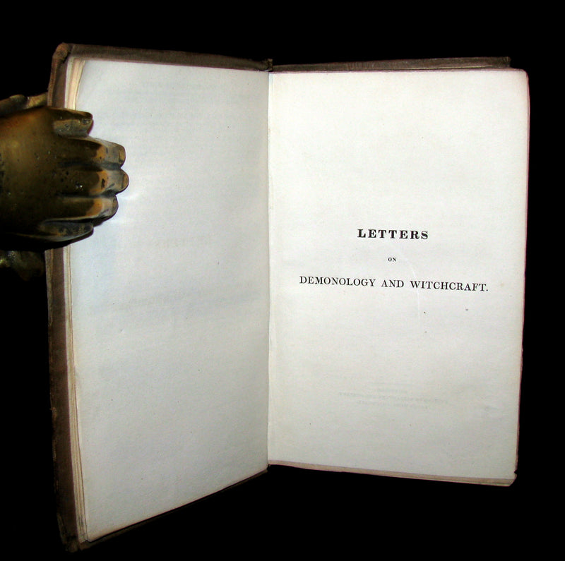 1830 Rare 1stEDITION in Original Binding - Letters on Demonology & Witchcraft - WITCHES & FAIRIES.