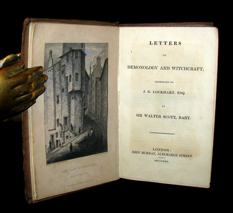 1830 Rare 1stEDITION in Original Binding - Letters on Demonology & Witchcraft - WITCHES & FAIRIES.