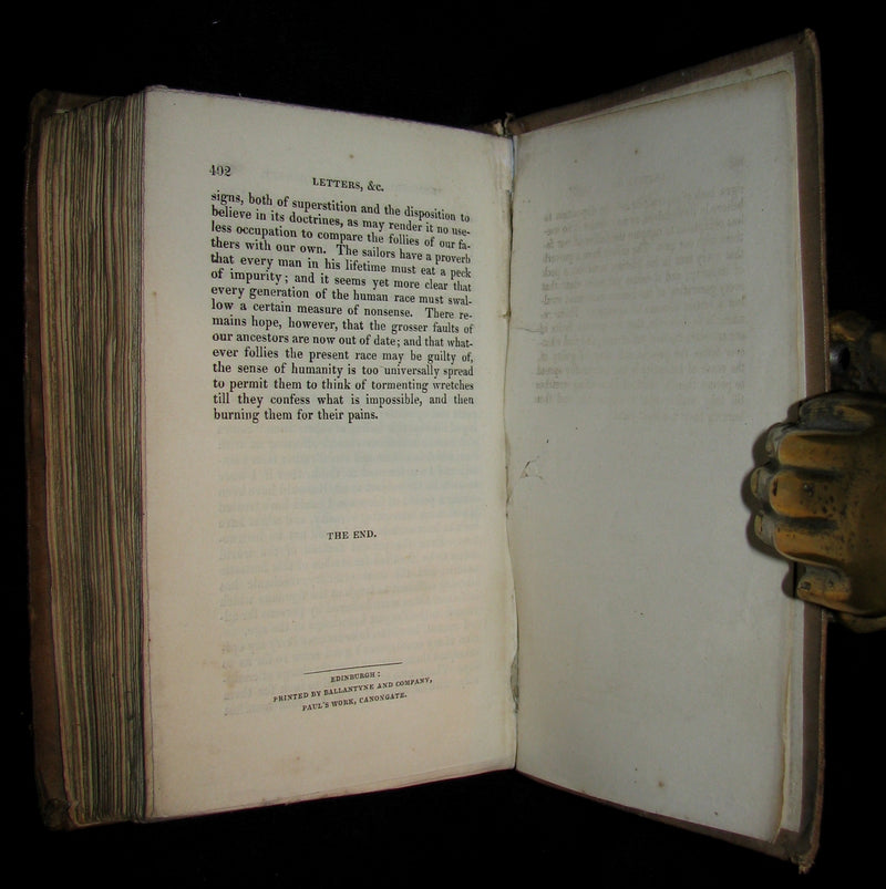 1830 Rare 1stEDITION in Original Binding - Letters on Demonology & Witchcraft - WITCHES & FAIRIES.