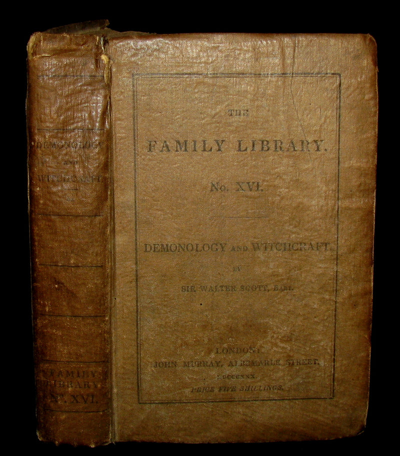 1830 Rare 1stEDITION in Original Binding - Letters on Demonology & Witchcraft - WITCHES & FAIRIES.