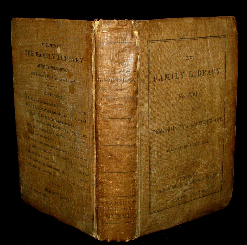 1830 Rare 1stEDITION in Original Binding - Letters on Demonology & Witchcraft - WITCHES & FAIRIES.