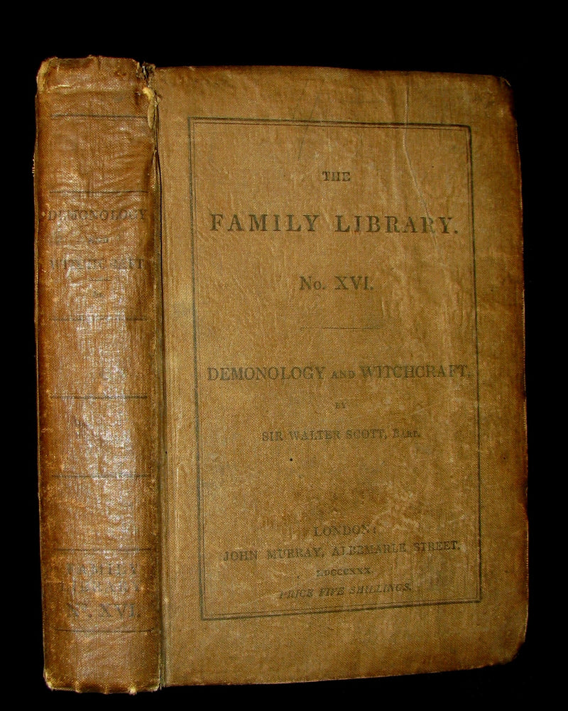 1830 Rare 1stEDITION in Original Binding - Letters on Demonology & Witchcraft - WITCHES & FAIRIES.