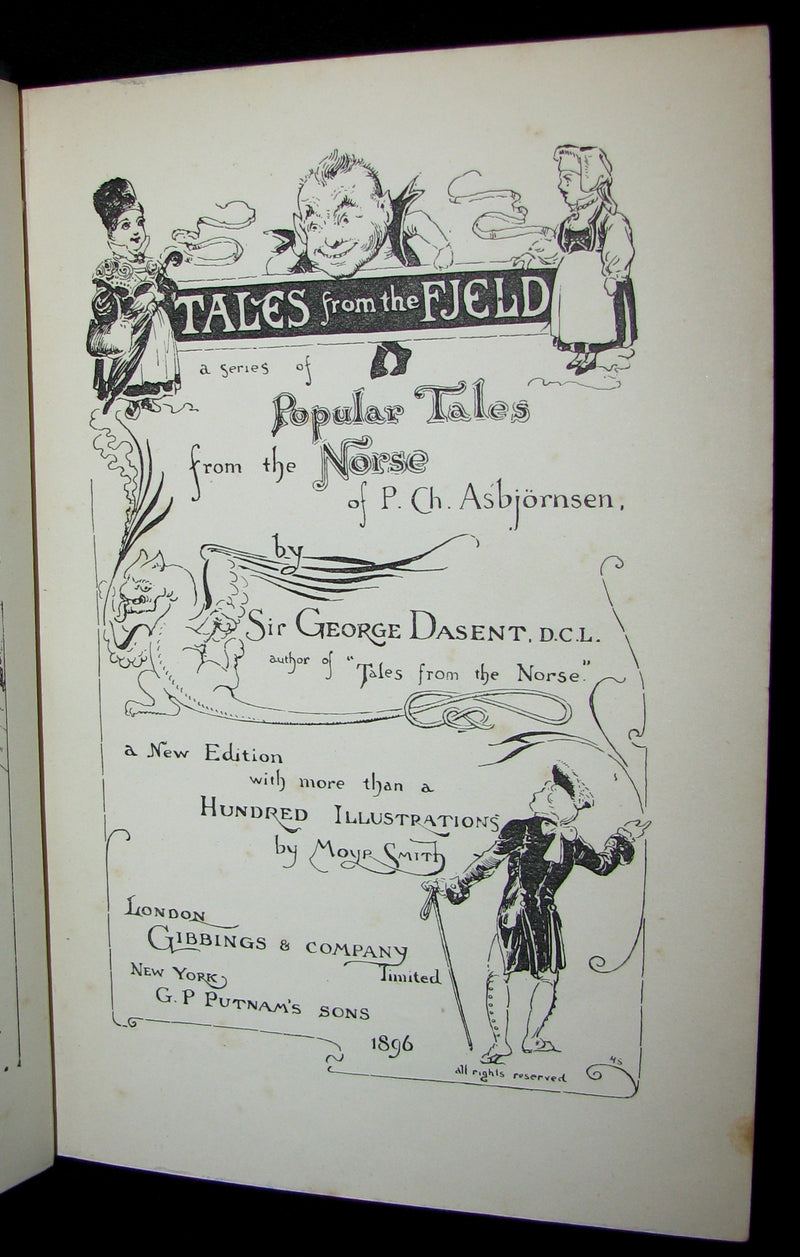 1896 Scarce Book - Tales from the fjeld - Popular Tales from the Norse of P. Ch. Asbjörnsen