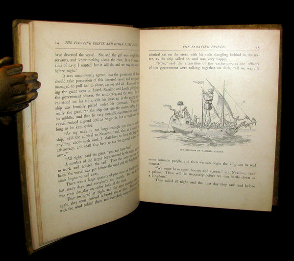 1881 Scarce Book - The Floating Prince and Other Fairy Tales by Frank R. Stockton