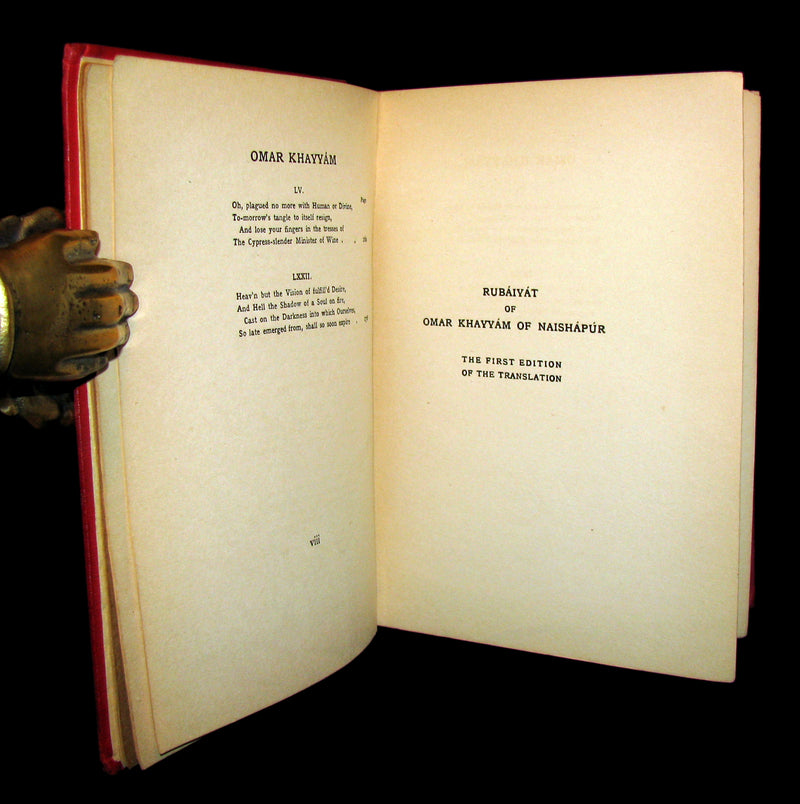 1909 Rare Book - Rubaiyat of Omar Khayyam beautifully Illustrated By Edmund Dulac