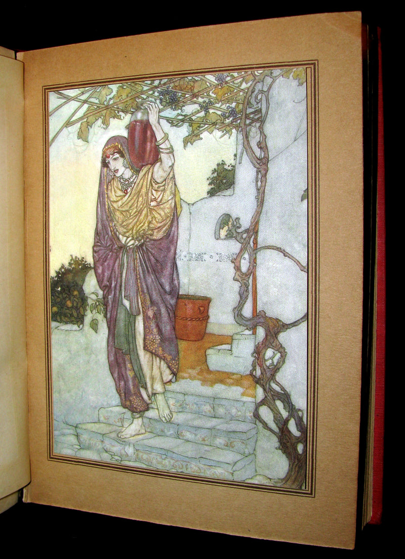 1909 Rare Book - Rubaiyat of Omar Khayyam beautifully Illustrated By Edmund Dulac