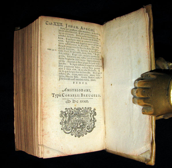 1633 Rare Latin vellum Book - Novum Jesu Christi Testamentum - New Testament - Bible