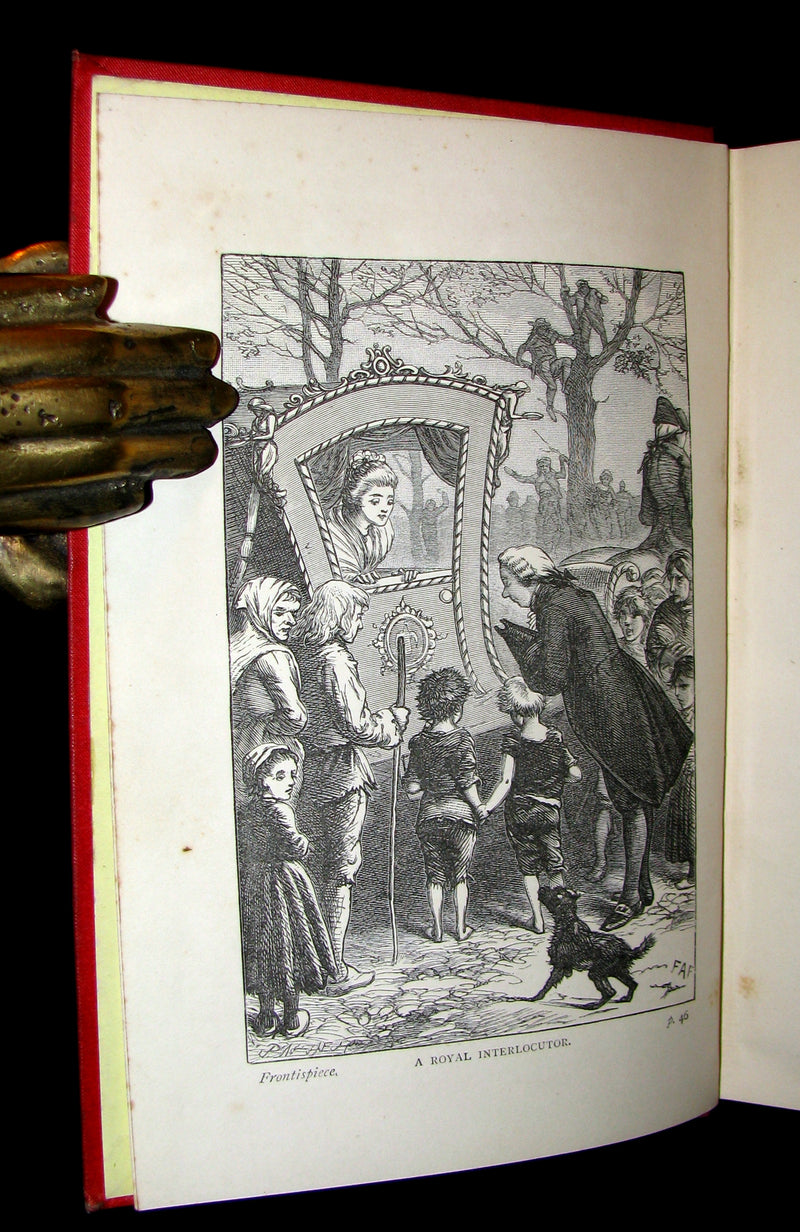 1885 Rare Victorian Book - The Peasant and the Prince by Harriet Martineau. Illustrated.