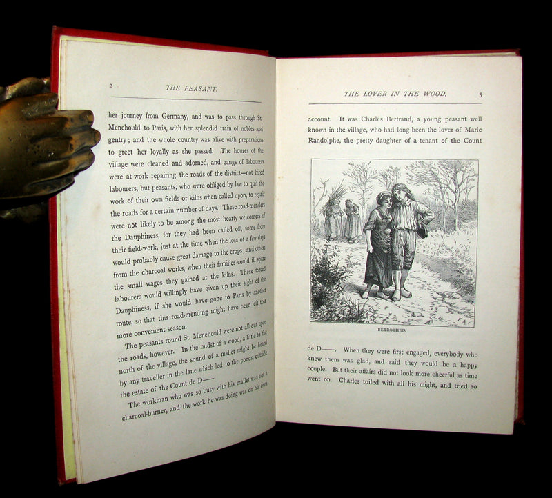 1885 Rare Victorian Book - The Peasant and the Prince by Harriet Martineau. Illustrated.