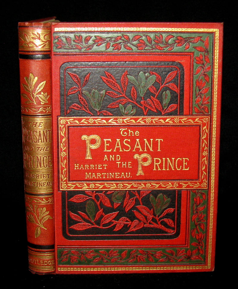 1885 Rare Victorian Book - The Peasant and the Prince by Harriet Martineau. Illustrated.