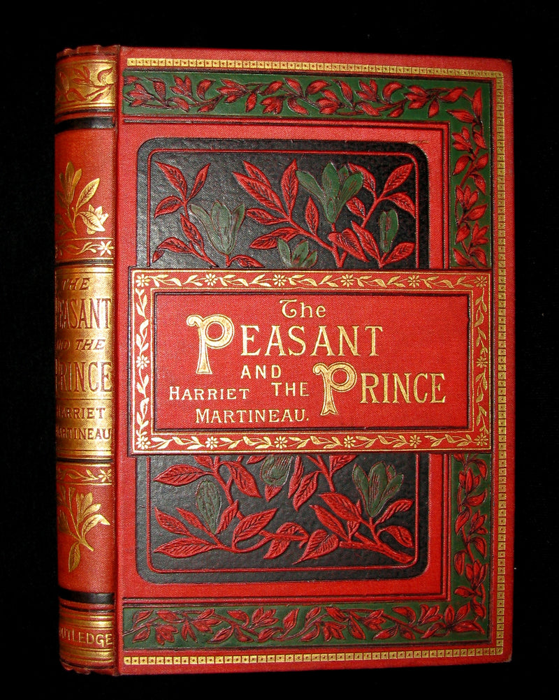 1885 Rare Victorian Book - The Peasant and the Prince by Harriet Martineau. Illustrated.