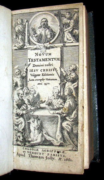 1661 Rare Latin Book - Novum Jesu Christi Testamentum - New Testament - Bible