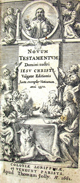 1661 Rare Latin Book - Novum Jesu Christi Testamentum - New Testament - Bible