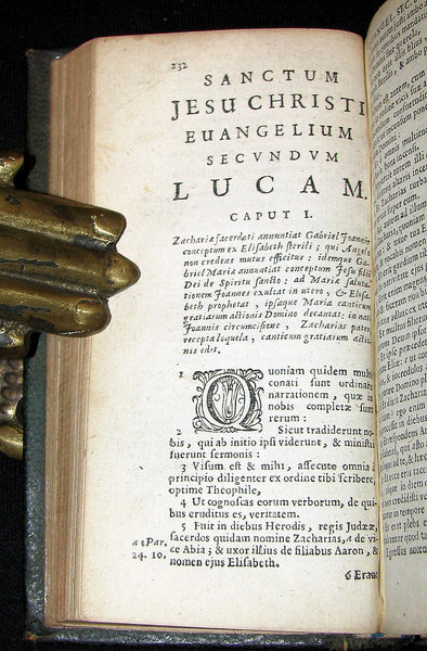 1661 Rare Latin Book - Novum Jesu Christi Testamentum - New Testament - Bible