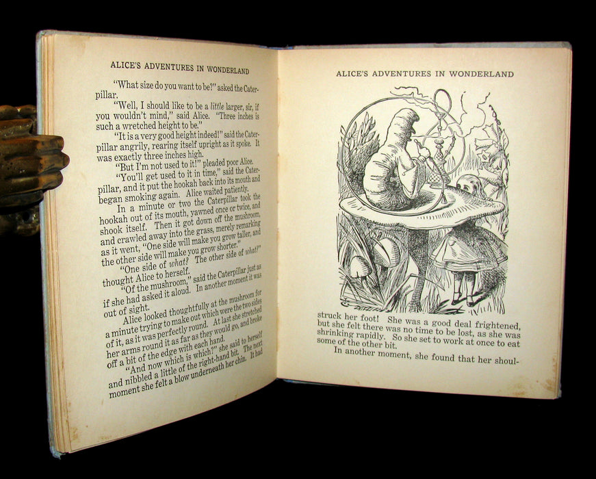 1920's Rare Saalfield Edition - Alice's Adventures in Wonderland by Lewis Carroll