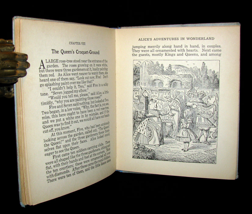 1920's Rare Saalfield Edition - Alice's Adventures in Wonderland by Lewis Carroll